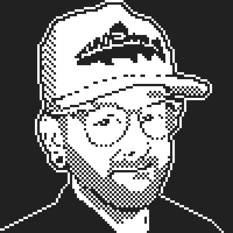 Dithered portrait of Cody Keisler