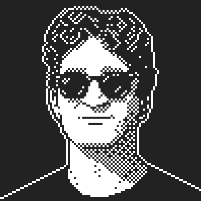 Dithered portrait of Hüseyin