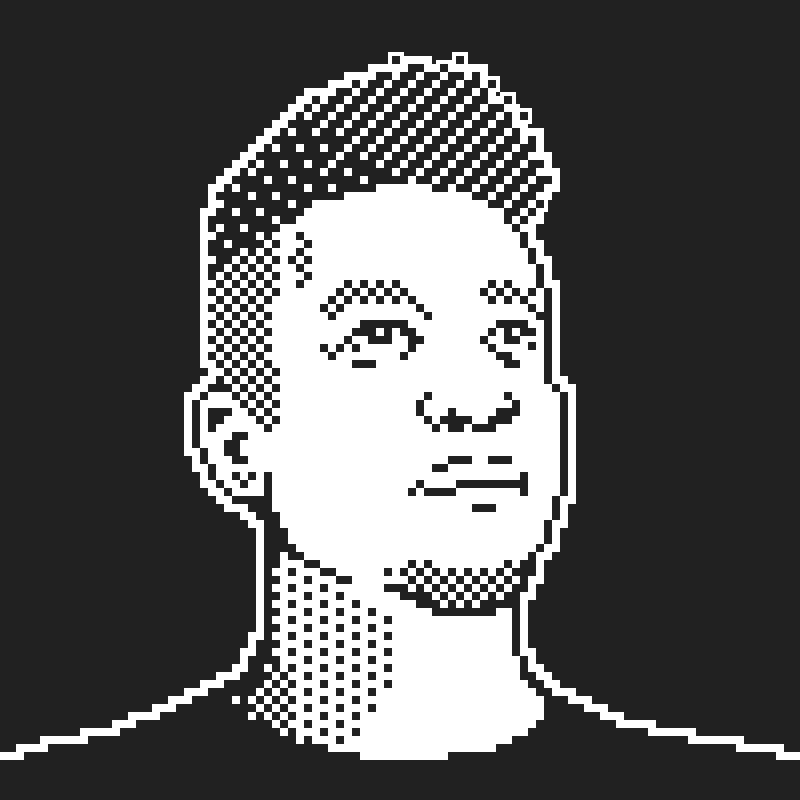 Dithered portrait of Joz
