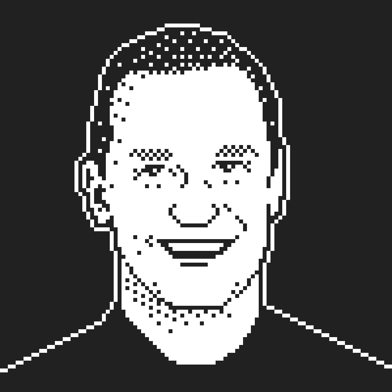 Dithered portrait of Ridd